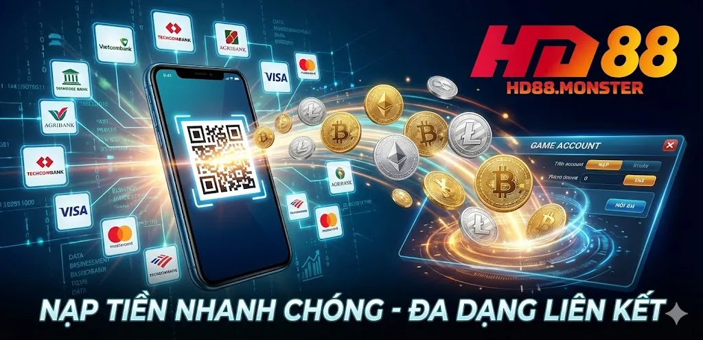 Đa dạng hóa phương thức nạp tiền HD88 linh hoạt cho mọi nhu cầu